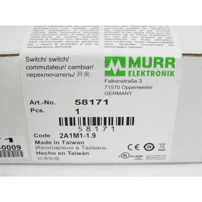 Murr Elektronik 58171 Unmanaged Switch 8 Ports / Neu OVP versiegelt
