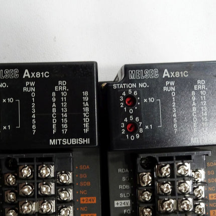 Mitsubishi Melsec Set 4x AX81C + 2x AY81C + AY13C + AX80Y10C - Defekt