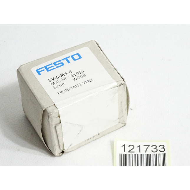 Festo Fronttafel-Ventil 11914 SV-5-M5-B / Neu OVP versiegelt
