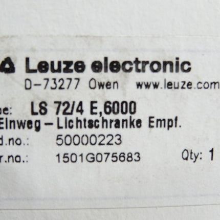 Leuze electronic 50000223 LS72/4 SE,6000 Einweg Lichtschranke Empfänger /Neu OVP - Maranos.de