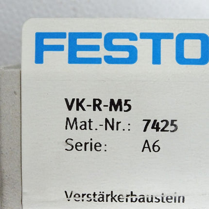 Festo Verstärkerbaustein 7425 VK-R-M5 / Neu OVP