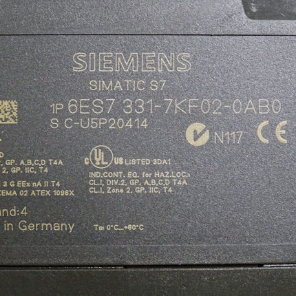 Siemens S7-300 SM331 6ES7331-7KF02-0AB0 6ES7 331-7KF02-0AB0 - Maranos.de