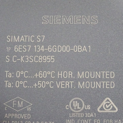 Siemens ET200SP AI 6ES7134-6GD00-0BA1 6ES7 134-6GD00-0BA1