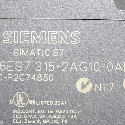 Siemens S7-300 CPU 315-2DP 6ES7315-2AG10-0AB0 6ES7 315-2AG10-0AB0 - Maranos.de