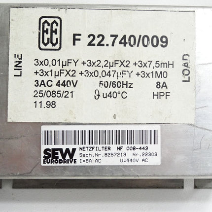 SEW Netzfilter NF008-443 8257213 - Maranos.de