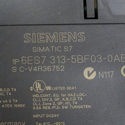 Siemens S7-300 CPU 313C 6ES7313-5BF03-0AB0 6ES7 313-5BF03-0AB0 - Maranos.de