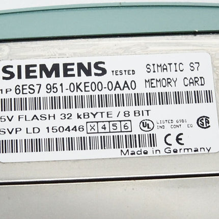Siemens Memory Card 6ES7951-0KE00-0AA0 6ES7 951-0KE00-0AA0 - Maranos.de