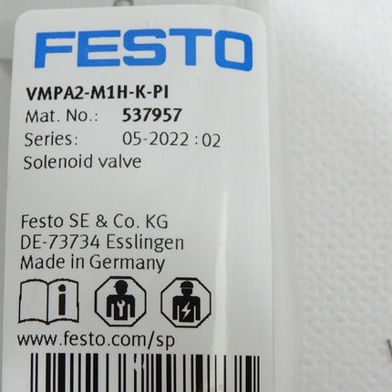 Festo 537957 Magnetventil VMPA2-M1H-K-PI / Neu OVP