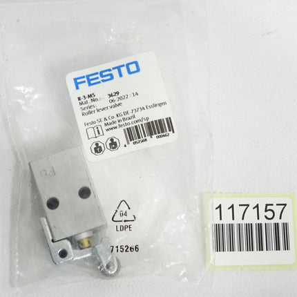 Festo 3629 Rollenhebelventil R-3-M5 / Neu OVP