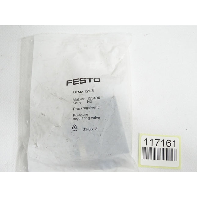 Festo 153496 Druckregelventil LRMA-QS-6 / Neu OVP