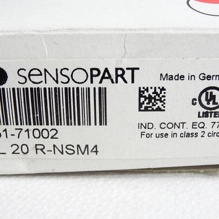 Sensopart Lichtleitersensor 551-71002 FL20R-NSM4 / Neu OVP - Maranos.de