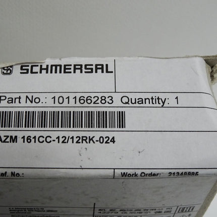 Schmersal 101166283 AZM 161CC-12/12RK-024 Sicherheitszuhaltung / Neu OVP - Maranos.de