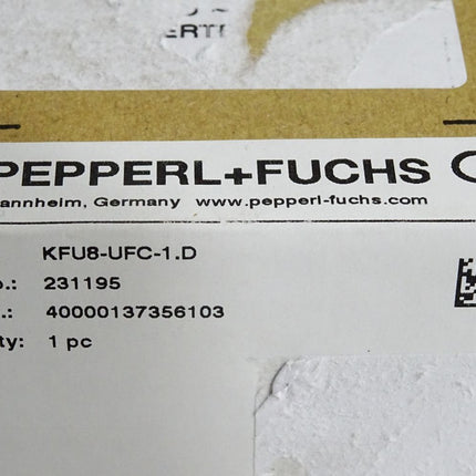 Pepperl+Fuchs 231195 KFU8-UFC-1.D Frequenzmessumformer / Neu OVP versiegelt