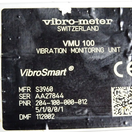 Vibro-meter Vibrosmart VMU100 Vibration Monitoring Unit 204-100-000-012 - Maranos.de