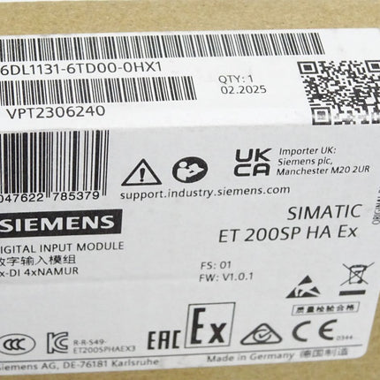 Siemens ET200SP HA Ex 6DL1131-6TD00-0HX1 Neu OVP versiegelt - Maranos.de