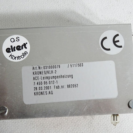 Krones KLH-2 031000079 ACE - Leimpumpenheizung 7-450-095-012-1 - Maranos.de