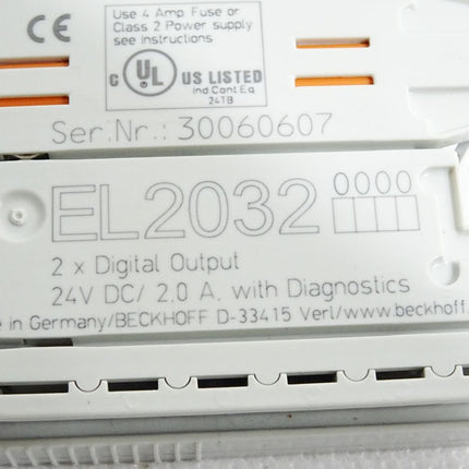 Beckhoff EL2032 0000 (2 Anschlusspins) digitale Ausgangsklemme - Maranos.de