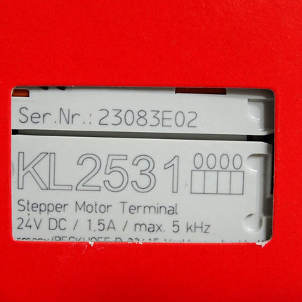 Beckhoff KL2531 Busklemme Schrittmotorklemme / Neu OVP versiegelt - Maranos.de