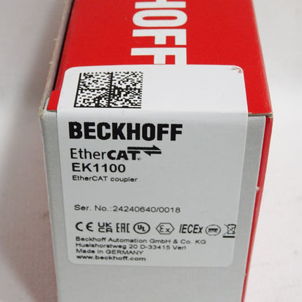 Beckhoff EK1100 EtherCAT Koppler / Neu OVP versiegelt - Maranos.de