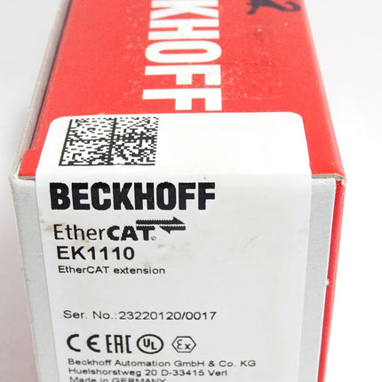 Beckhoff EK1110 EtherCAT-Verlängerung / Neu OVP versiegelt - Maranos.de