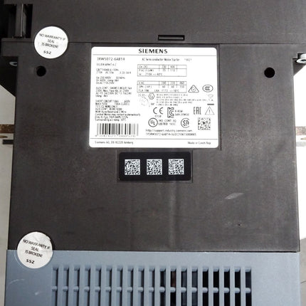 Siemens Sirius soft starter 3RW5072-6AB14