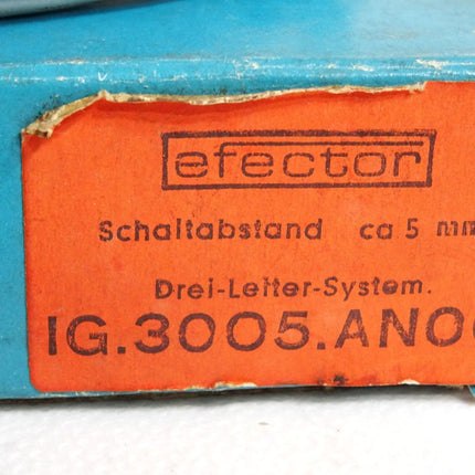 Ifm Electronic IG-3005-ANOG Induktiver Sensor / Neu OVP - Maranos.de