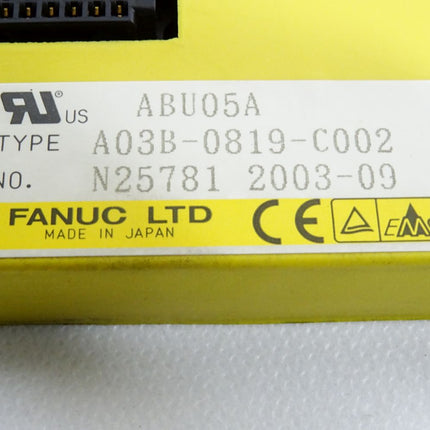 Fanuc ABU05A A03B-0819-C002 5-Slot Base Unit