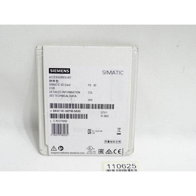 Siemens SD Card 6AV2181-8XP00-0AX0 6AV2 181-8XP00-0AX0 / Neu OVP versiegelt - Maranos.de