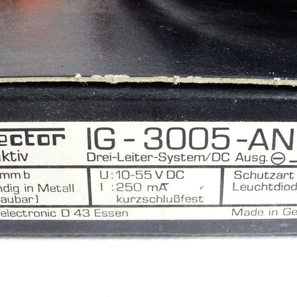 Ifm Electronic IG-3005-ANKG Induktiver Sensor / Neu OVP - Maranos.de