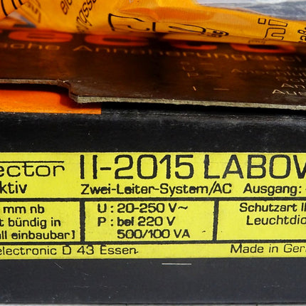 Ifm Electronic II-2015 LABOW Induktiver Sensor / Neu OVP - Maranos.de