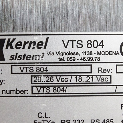 Kernel sistemi Bedienterminal Panel VTS804