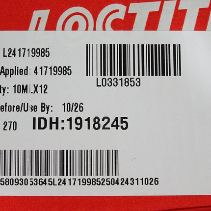 LocTite 270 Schraubensicherung Hochfest 1918245 10mL 10g bis 10/26 / Neu - Maranos.de