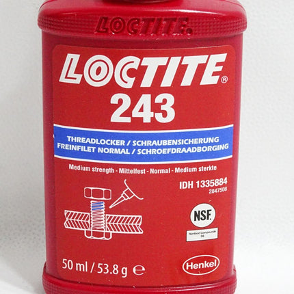 LocTite 243 Schraubensicherung Mittelfest 1335884 50mL 53.8g bis 07/26 / Neu - Maranos.de