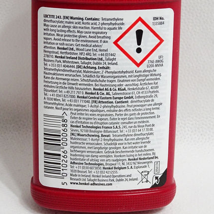 LocTite 243 Schraubensicherung Mittelfest 1335884 50mL 53.8g bis 07/26 / Neu - Maranos.de