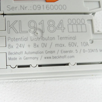 Beckhoff KL9184 0000 Potenzialverteilungsklemme