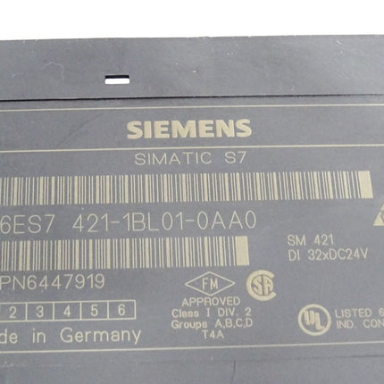 Siemens 6ES7421-1BL01-0AA0 6ES7421-1BL01-0AA0 S7-400, Digitaleingabe SM 421 - Maranos.de