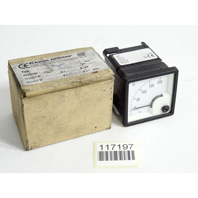 Klaus Pötter PQg48 0-200% Drehspulinstrument mit Gleichrichter