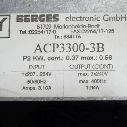 Berges Frequenzumrichter ACP3300-3B