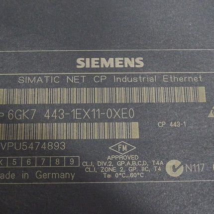 Siemens S7-400 CP443-1 6GK7443-1EX11-0XE0 6GK7 443-1EX11-0XE0 - Maranos.de