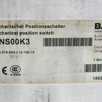 Balluff Mechanischer Positionsschalter BNS00K3 / Neu OVP