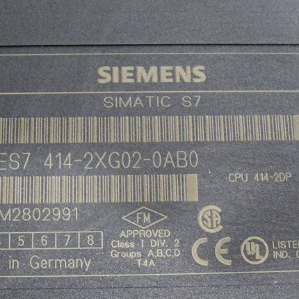 Siemens S7-400 CPU 414-2 6ES7414-2XG02-0AB0 6ES7 414-2XG02-0AB0 - Maranos.de