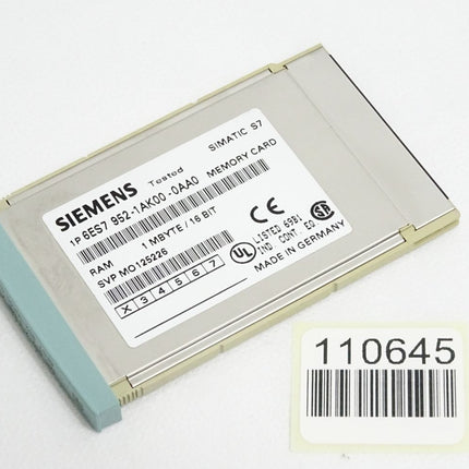 Siemens Memory Card 6ES7952-1AK00-0AA0 6ES7 952-1AK00-0AA0 - Maranos.de