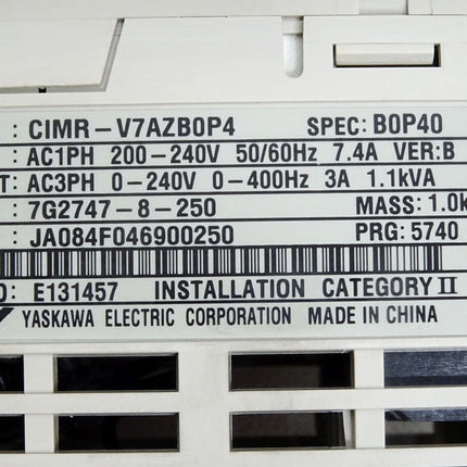 Omron Yaskawa Varispeed v7 CIMR-V7AZB0P4 0.55kW