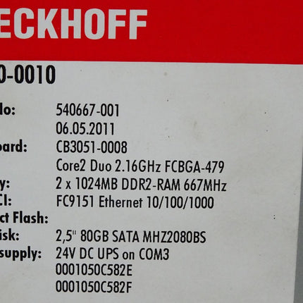 Beckhoff C6920-0010 Schaltschrank-Industrie-PC - Maranos.de