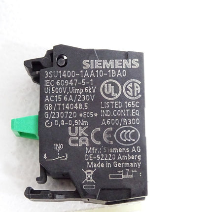 Siemens 3SU1400-1AA10-1BA0 Kontaktelement / Neu - Maranos.de