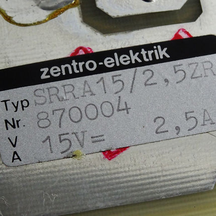 Zentro-elektrik Steuerungskarte SRRA15/2,5ZR 15V 2,5A - Maranos.de