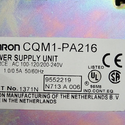 Omron Power Supply Unit CQM1-PA216
