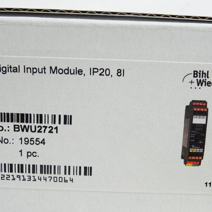 Bihl+Wiedemann AS-i Digital Input Module BWU2721 19554 / Neu OVP