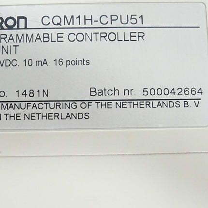 Omron CPU Unit CQM1H-CPU51