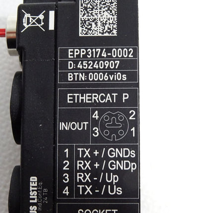 Beckhoff EPP3174-0002 EtherCAT Box 4-Kanal-Analog-Eingang - Maranos.de